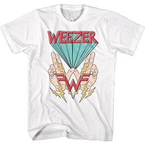 Weezer Hands Logo Rock And Roll Music Shirt